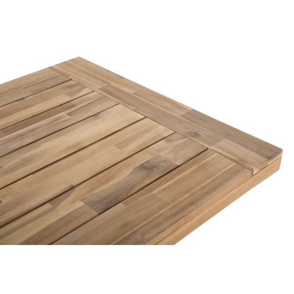 Garden Dining Table SCANIA 170 cm 80 cm Acacia Wood White