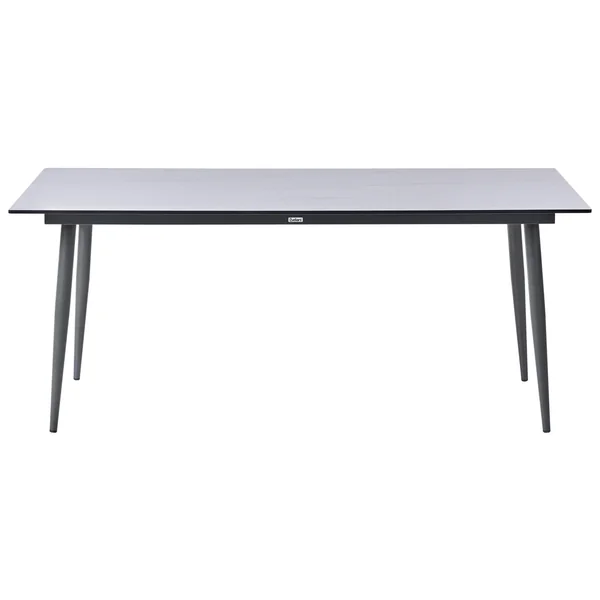 Garden Dining Table TOLENTINO 180 cm 90 cm Stone Effect Travertine Effect