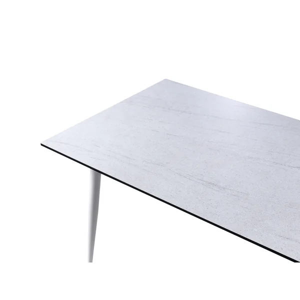 Garden Dining Table TOLENTINO 180 cm 90 cm Stone Effect Travertine Effect