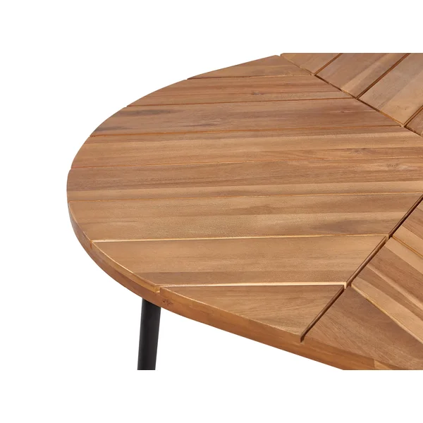 Garden Dining Table VARENNA 106 cm 103 cm Acacia Wood Brown