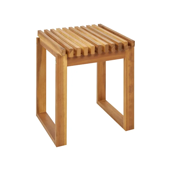 Garden Side Table BELLANO 35 cm 40 cm Acacia Wood Brown