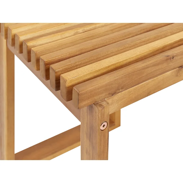 Garden Side Table BELLANO 35 cm 40 cm Acacia Wood Brown