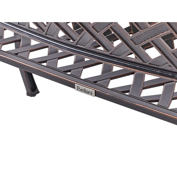 Gartenbank STAGGIA 104 cm Metall Braun