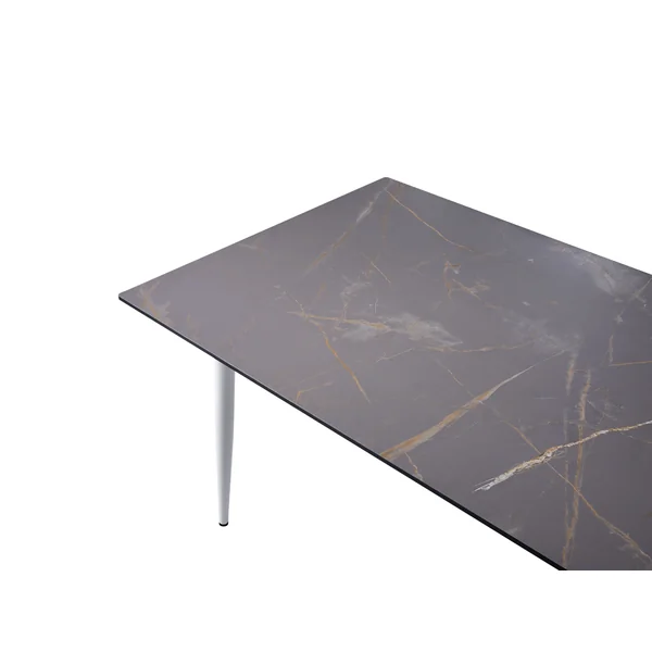 Gartentisch TOLENTINO 180 cm 90 cm Marmor Optik Grauer Marmor