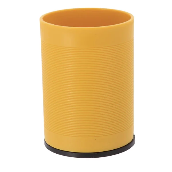 GOBELET STRIE BICOLORE OCRE NOIR