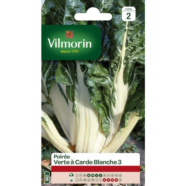 Graines de poirée verte à carde blanche Vilmorin - graines à semer