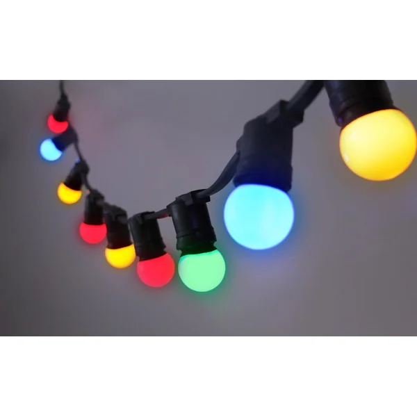 Guirlande guinguette 10 LED multicolore 10m