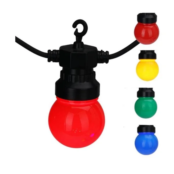 GUIRLANDE LUMINEUSE 20 LED BLANC CHAUD BOULE MULTICOLORE