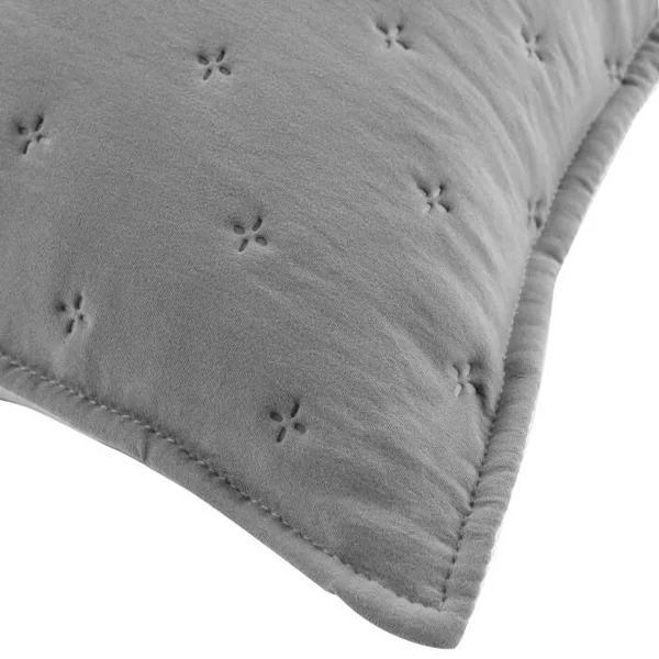 HOUSSE DE COUSSIN ET ENCART 40X40 CM MICROFIBRE BICOLORE