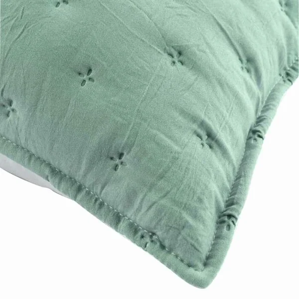 HOUSSE DE COUSSIN ET ENCART 40X40 CM MICROFIBRE BICOLORE