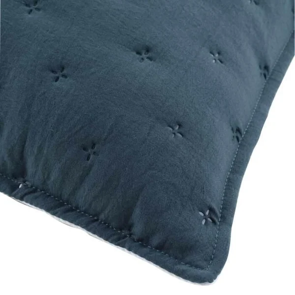 HOUSSE DE COUSSIN ET ENCART 60X60 CM MICROFIBRE BICOLORE