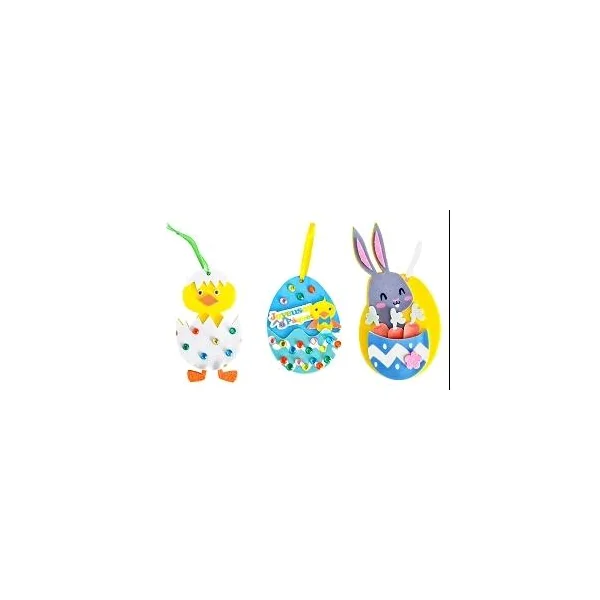 JE CREE MES DECORATIONS DE PAQUES EN MOUSSE 6.2CM A 12CM