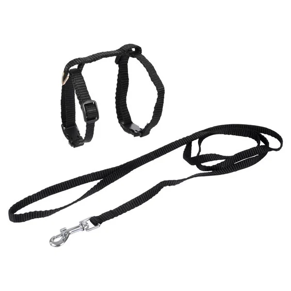KIT HARNAIS ET LAISSE POUR CHAT 20 A 30CM 120CM NOIR