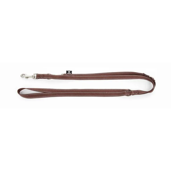 Laisse multi-positions Neo+ marron pour chien 2x200 cm