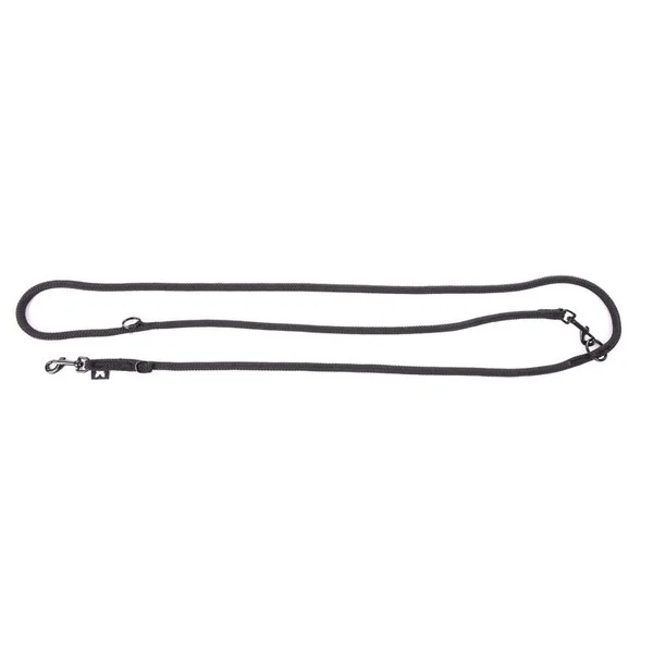 Laisse ronde multiposition noir 1,3x200 cm