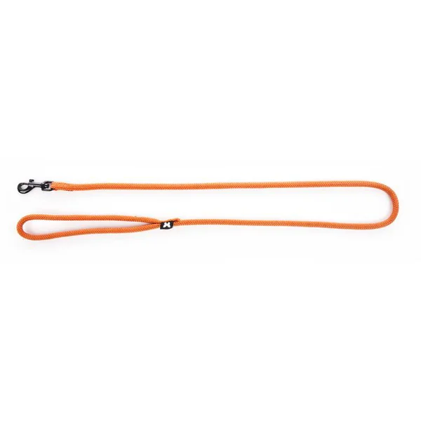 Laisse ronde pour chien coloris orange 1,3 cm x 1 m