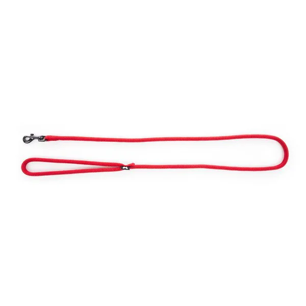 Laisse ronde pour chien coloris rouge 1,3 cm x 1 m