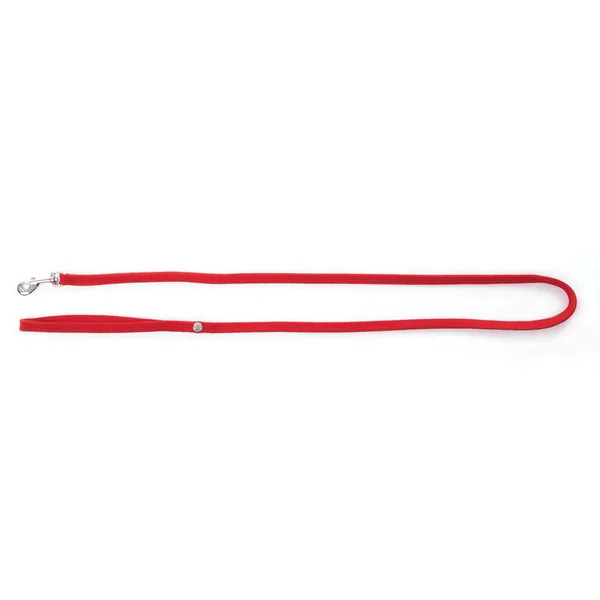 Laisse tubulaire pour chat coloris rouge - 120 cm