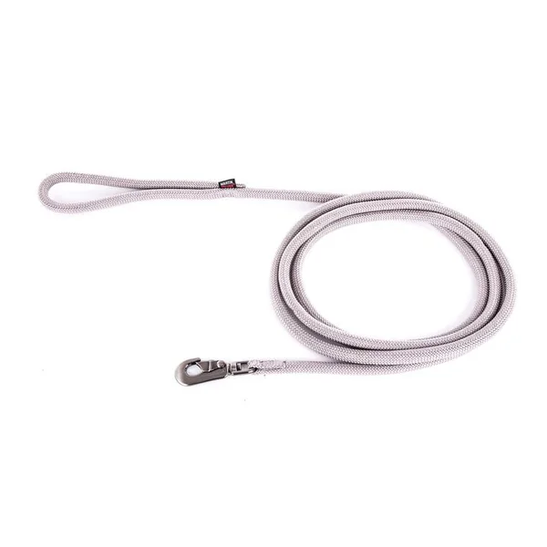 Longe ronde pour chien coloris gris 1,3 cm x 3 m