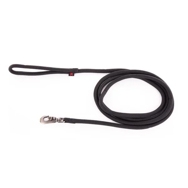 Longe ronde pour chien coloris noir 1,3 cm x 3 m