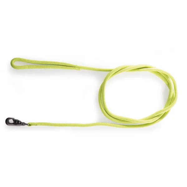 Longe ronde pour chien coloris vert citron 1,3 cm x 3 m