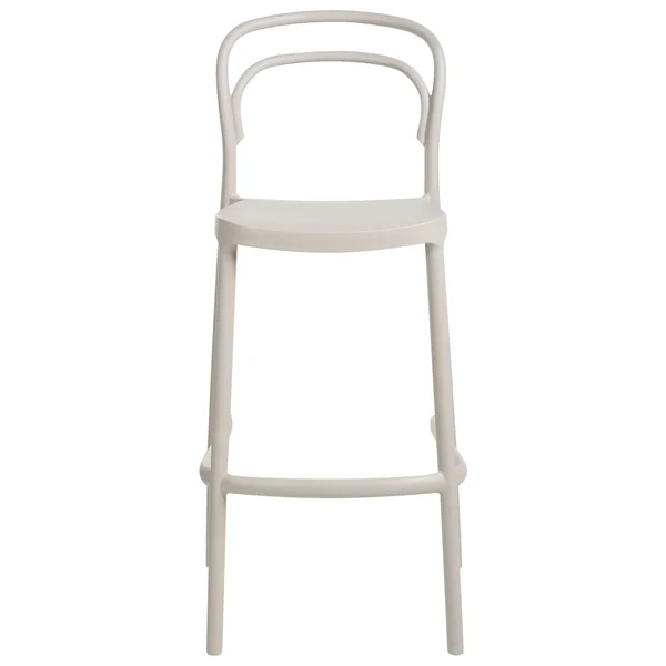 Lot de 2 chaises de bar de jardin PORANO Beige