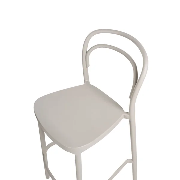 Lot de 2 chaises de bar de jardin PORANO Beige