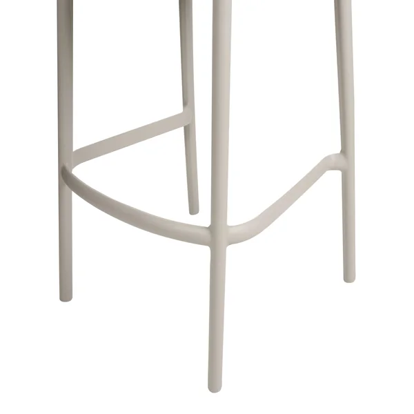 Lot de 2 chaises de bar de jardin PORANO Beige