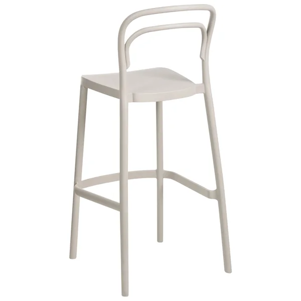 Lot de 2 chaises de bar de jardin PORANO Beige