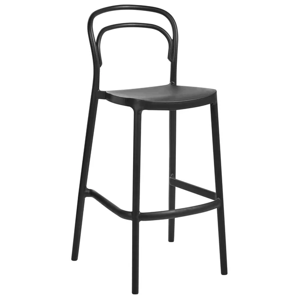 Lot de 2 chaises de bar de jardin PORANO Noir