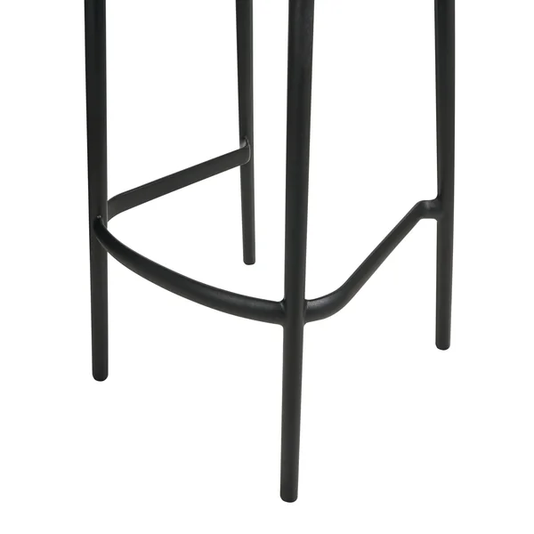 Lot de 2 chaises de bar de jardin PORANO Noir