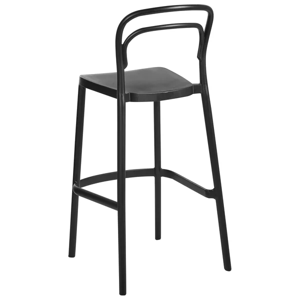 Lot de 2 chaises de bar de jardin PORANO Noir