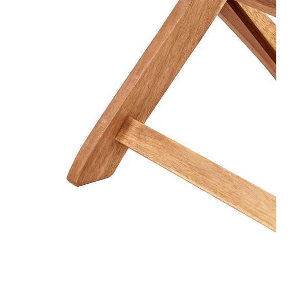 Lot de 2 chaises de jardin avec coussins MAUI II Acacia Blanc cassé