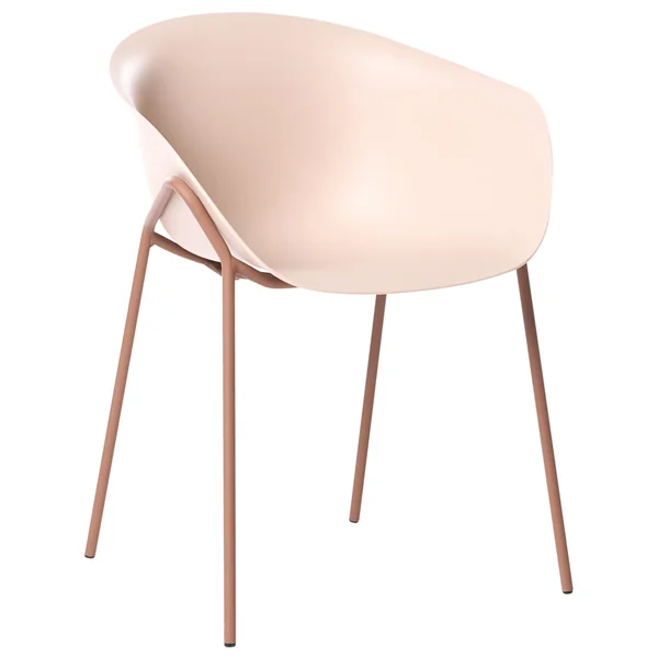 Lot de 2 chaises de jardin METEORA Matière synthétique Beige