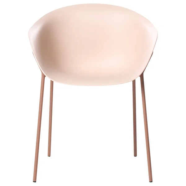 Lot de 2 chaises de jardin METEORA Matière synthétique Beige