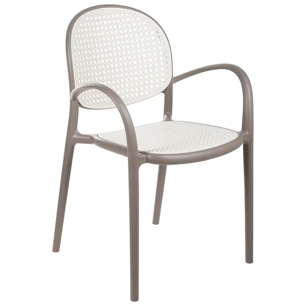 Lot de 2 chaises de jardin POVOLETTO Matière synthétique Marron clair