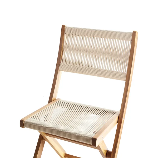 Lot de 2 chaises de jardin PROSSEDI Pliant Acacia Beige