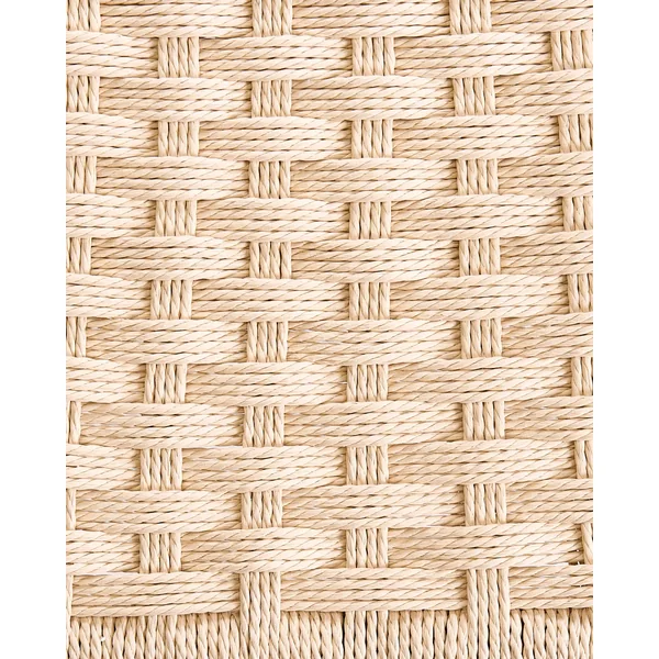 Lot de 2 chaises de salle à manger EAGAN Bois Marron/beige