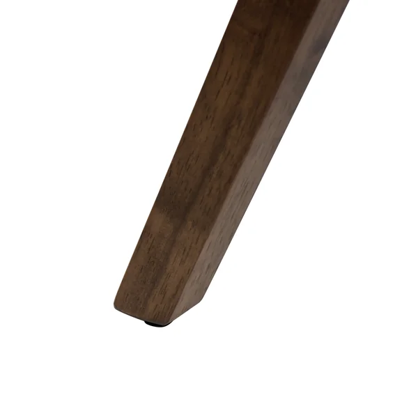 Lot de 2 chaises de salle à manger LELAND Bois Marron/blanc cassé
