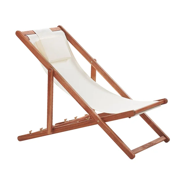 Lot de 2 chiliennes pliantes AVELLINO avec tissus de remplacement Acacia Marron foncé