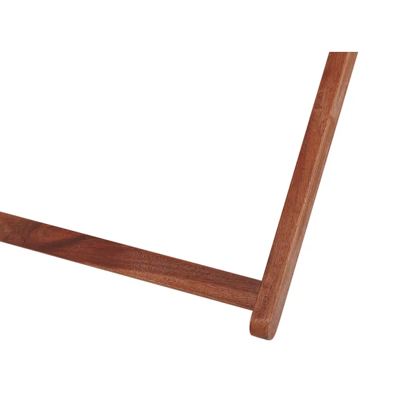 Lot de 2 chiliennes pliantes AVELLINO avec tissus de remplacement Acacia Marron foncé