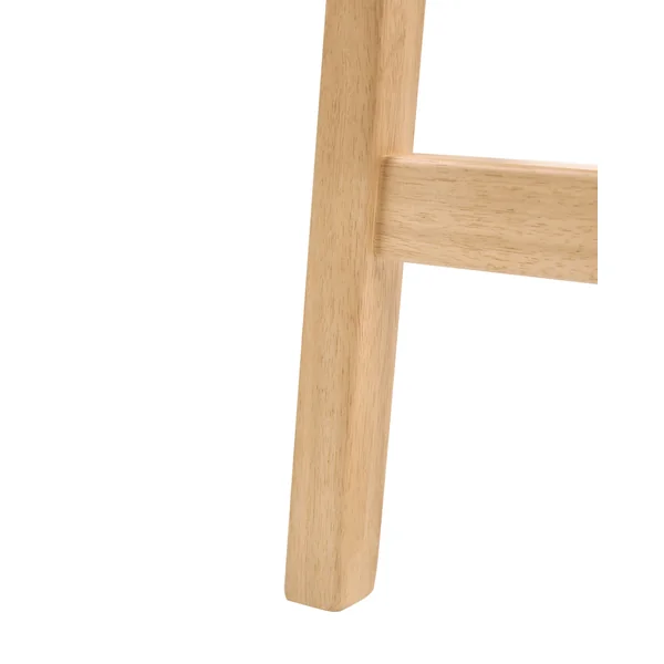 Lot de 2 tabourets de bar DIXON Bois Marron clair/blanc cassé