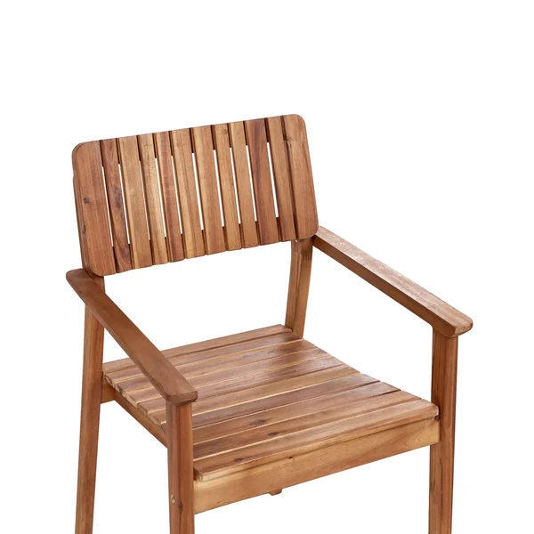 Lot de 4 chaises de jardin AGELLO Acacia Marron