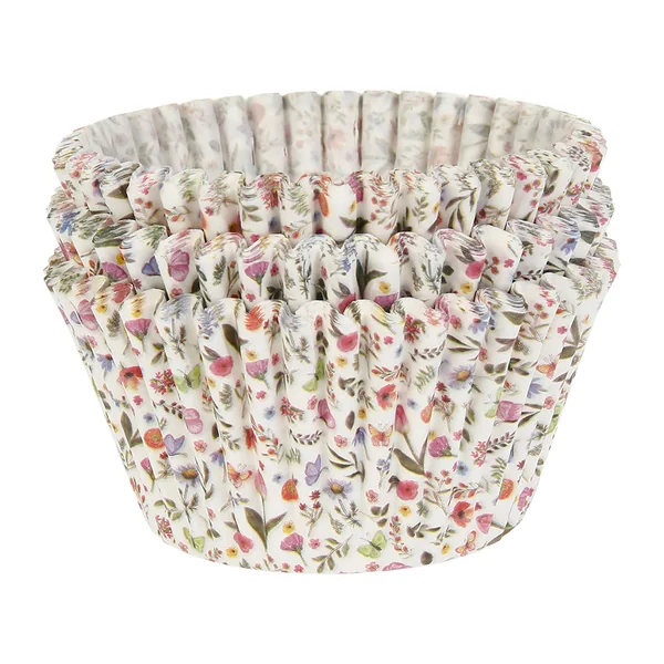 Lot de 75 caissettes en papier imprimé fleur D 6cm - NOEMIE HONIAT