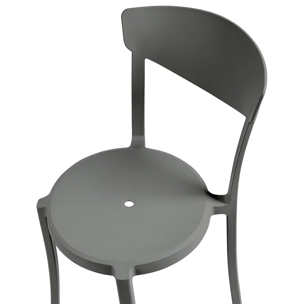 Lot de 8 chaises de salle à manger VIESTE Gris foncé
