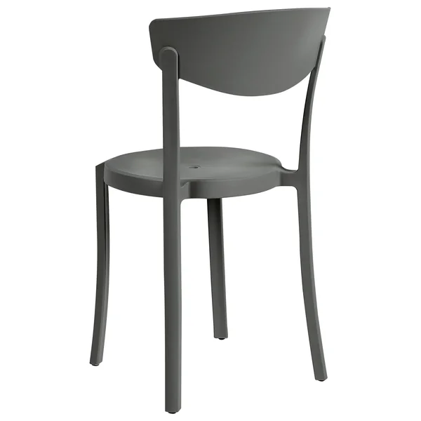 Lot de 8 chaises de salle à manger VIESTE Gris foncé