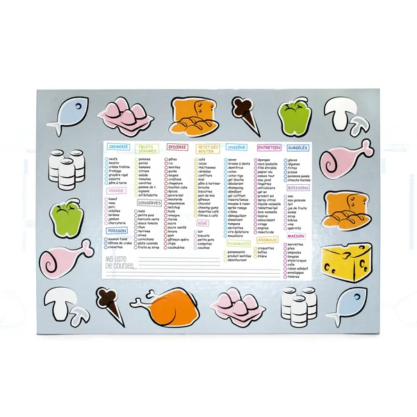 MEMO AIMANT LISTE DE COURSES