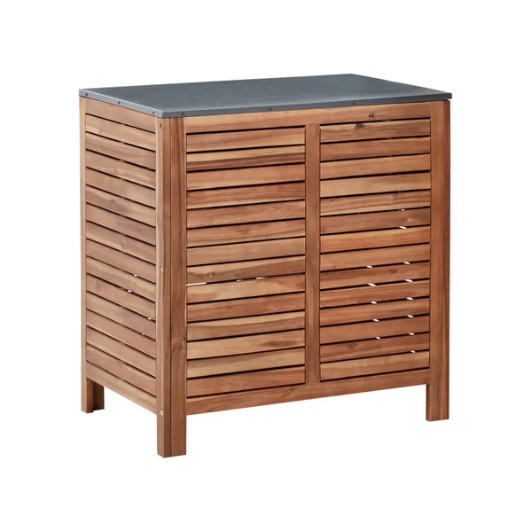 Meuble de cuisine d'extérieur BRUCOLI Acacia 80 cm 50 cm Marron