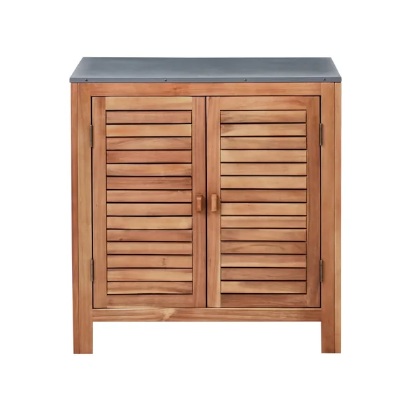 Meuble de cuisine d'extérieur BRUCOLI Acacia 80 cm 50 cm Marron