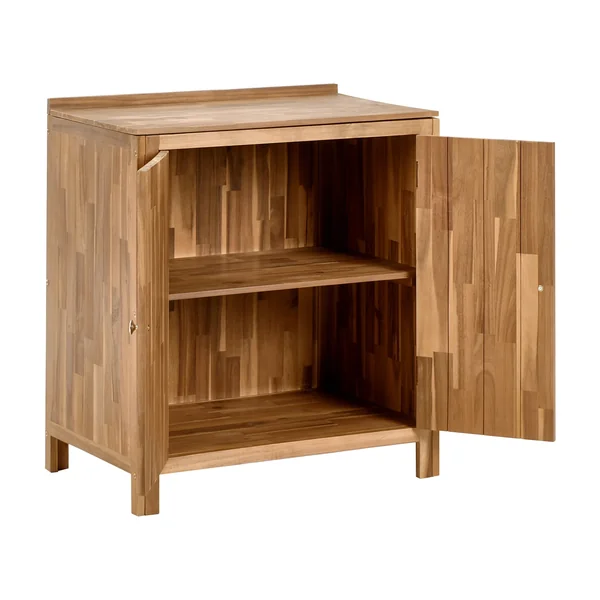 Meuble de cuisine d'extérieur VENOSA Acacia 80 cm 50 cm Marron